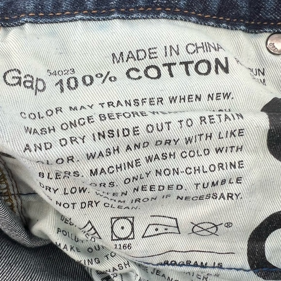 GAP 1969 Distressed Slim Straight Leg Jeans Size 30 x 32 Men’s - Picture 5 of 5